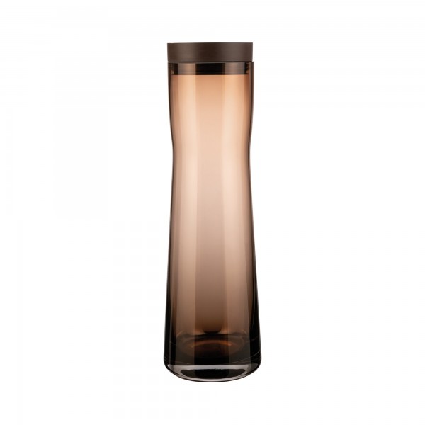 Blomus 64283 SPLASH Wasserkaraffe aus Glas coffee 1 Liter Silikon