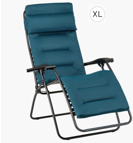 Lafuma Relax Liegestuhl XL RSX Clip Air Comfort coral blau NEUHEIT