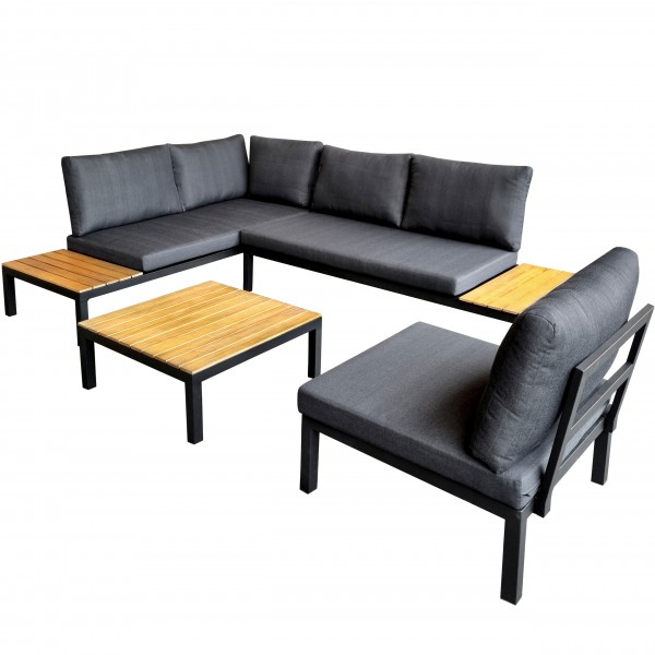 osoltus Aluminium Eck Lounge Set Sofa Ecklounge Gartenlounge Bellano