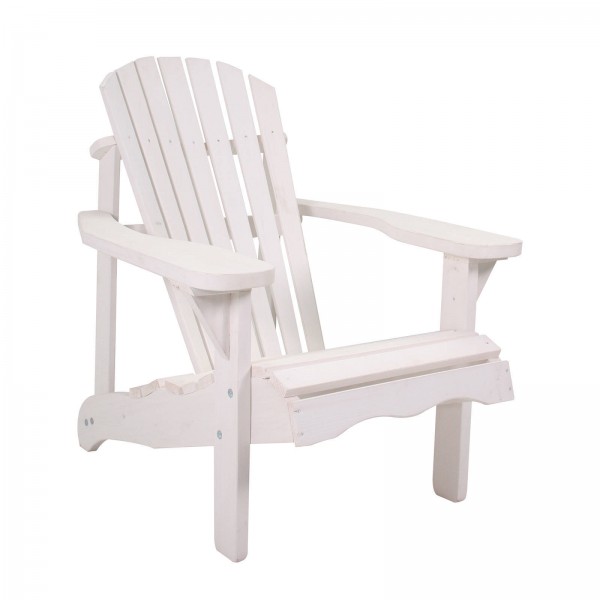 osoltus Canadian Deck Chair Adirondack Stuhl Jumbo Kieferholz weiß