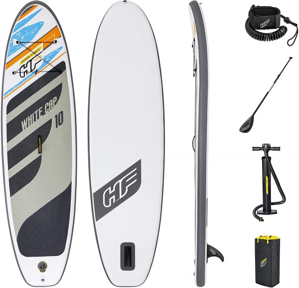 Hydro-Force SUP Stand Up Paddling Board 305 x 84cm White Cap