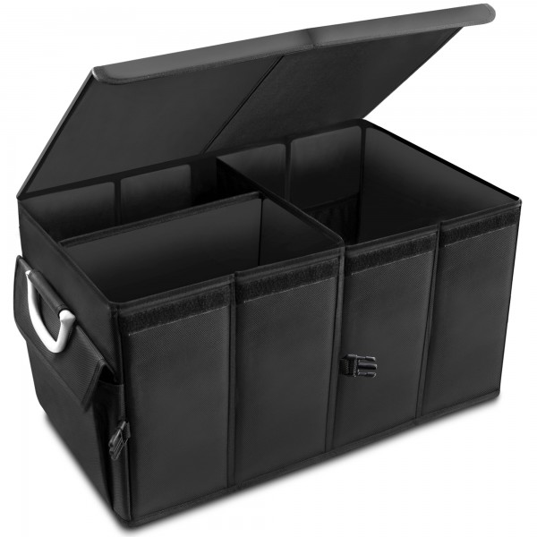 osoltus Kofferraumtasche 60x35x30cm Kofferraum Organizer Carbox faltbar mit Deckel