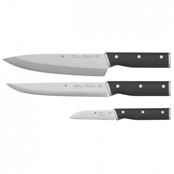 WMF Sequence Messerset 3 teilig Küchenmesser Nietendesign