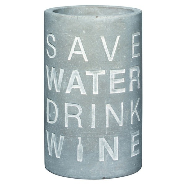 Räder Vino Beton Weinkühler &quot;Save Water Drink Wine&quot; 10404