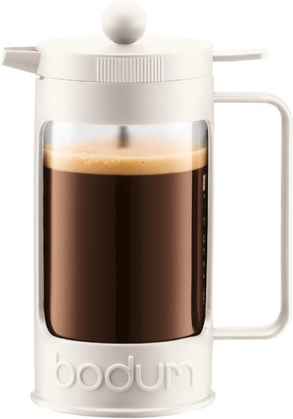 Bodum BEAN French Press Kaffeebereiter 1 Liter 8 Tassen weiss